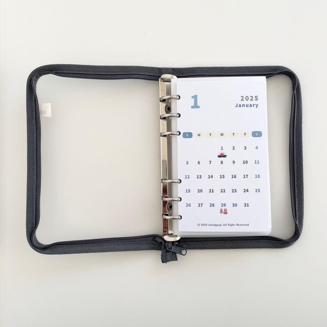 新春セール　韓国　貯金　アクリルバインダー　カバー　リフィル　1年分　ジップ