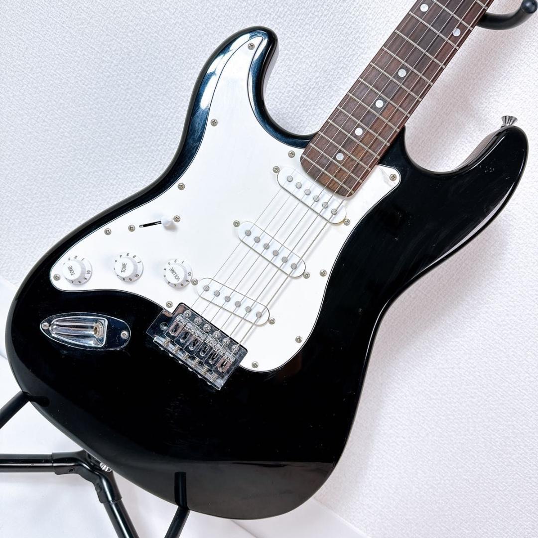 PLAYTECH エレキギター レフティ 左 ブラック