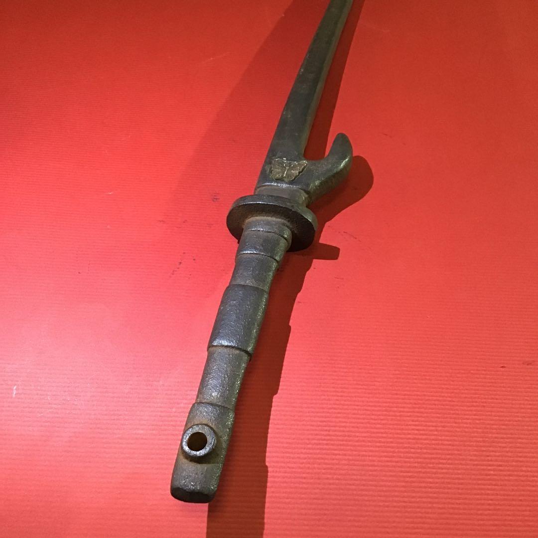 鐵地　十手　兜割　蝶象嵌