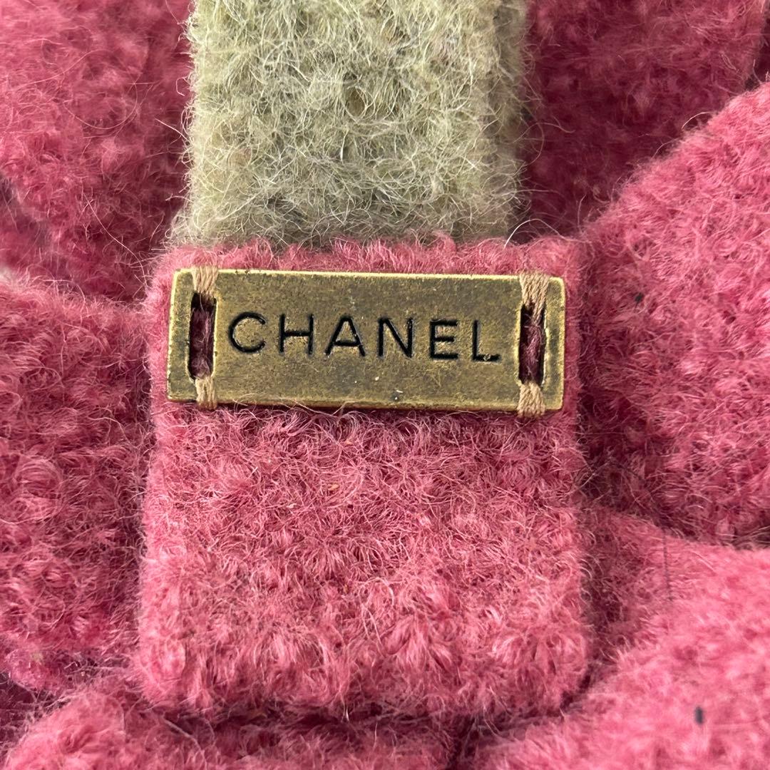 CHANEL シャネル ブローチ コサージュ フラワー ツイード