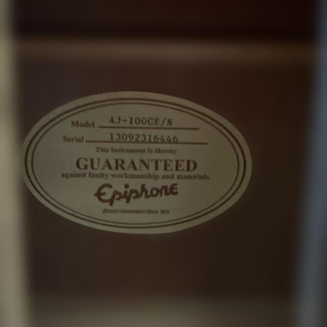 Epiphone AJ-100CE アコースティックギター　美品