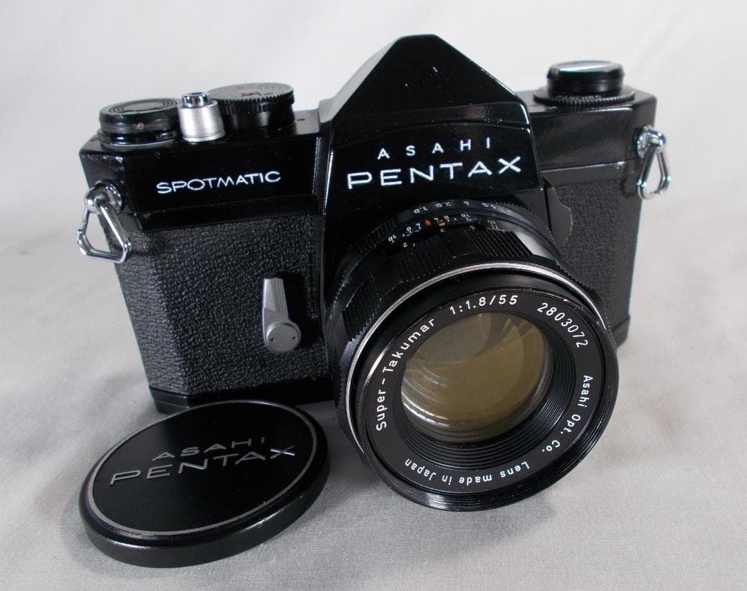 フィルムカメラ 整備済 完動品　Pentax SP + f/1.8　L201