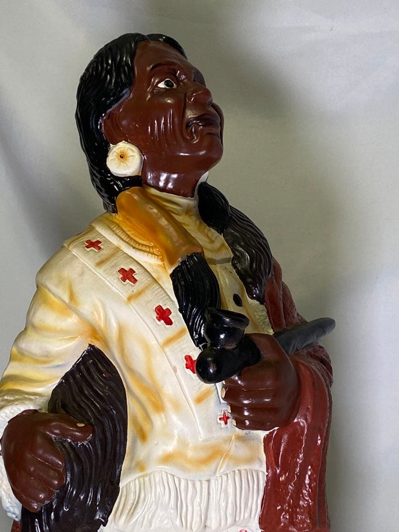 2173❣️ インディアン　女性　オブジェ　看板