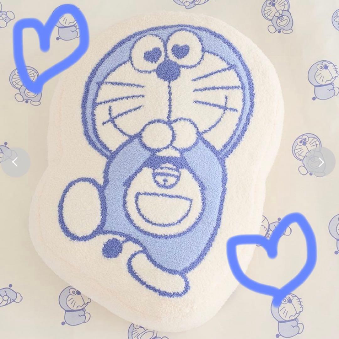 ジェラピケ♡【ドラえもん】ベビモコジャガードクッション♡ドラえもんドラミちゃん