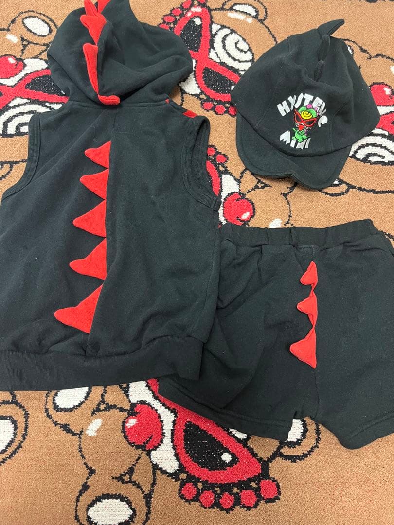 602.HYSTERIC MINI ミニラ　ベビー服セット 黒