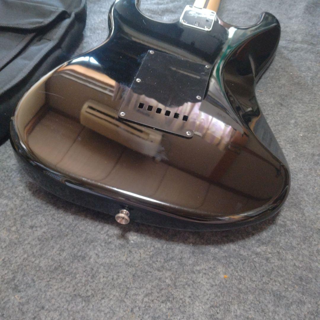 スクワイヤースタンダードストラトキャスター マッチングヘッドブラック