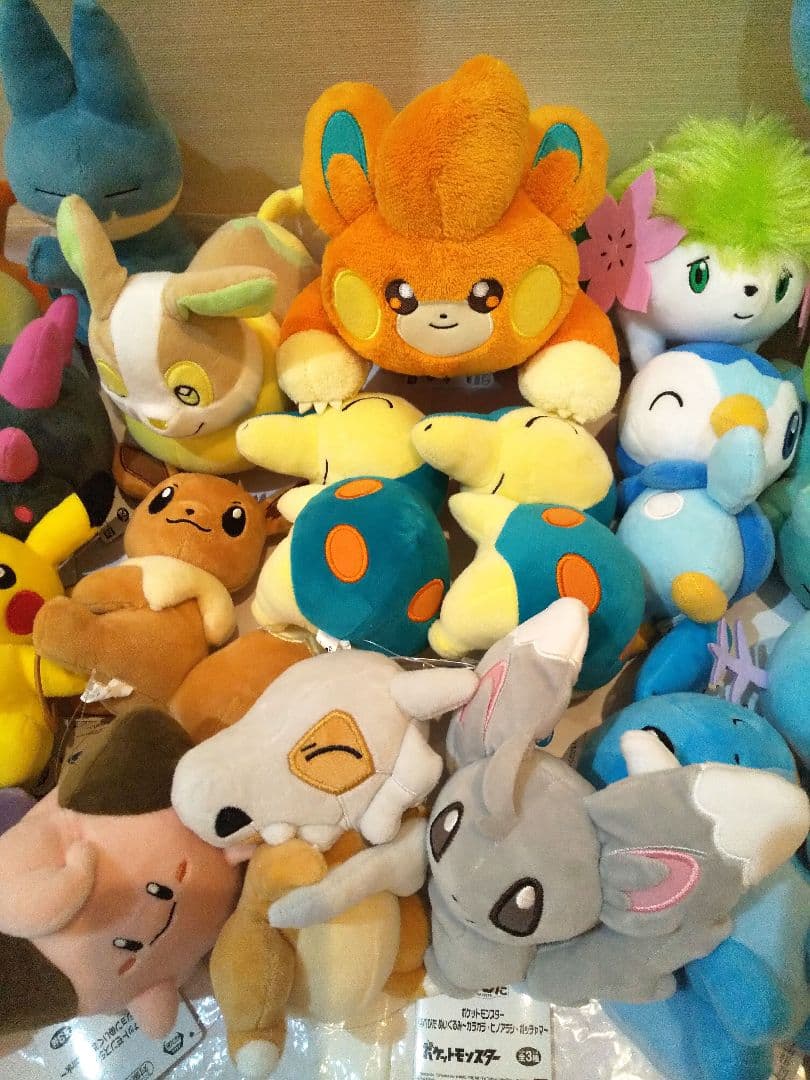 ポケットモンスター　ぬいぐるみ　30個まとめ売り　ほぺひた　カラーセレクション他