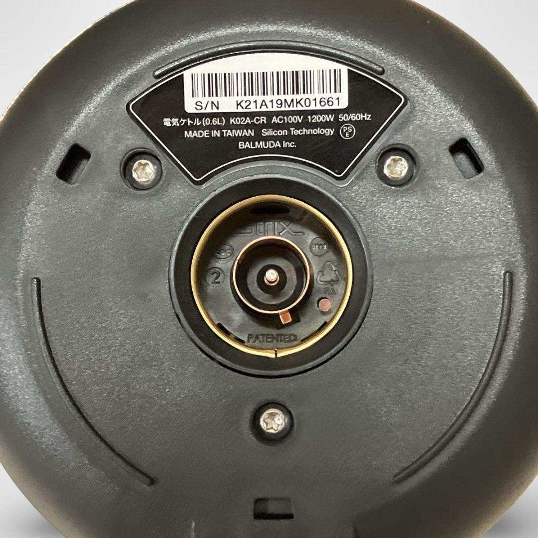 BALMUDA K02A-CR 電気ケトル The Pot 0.6L