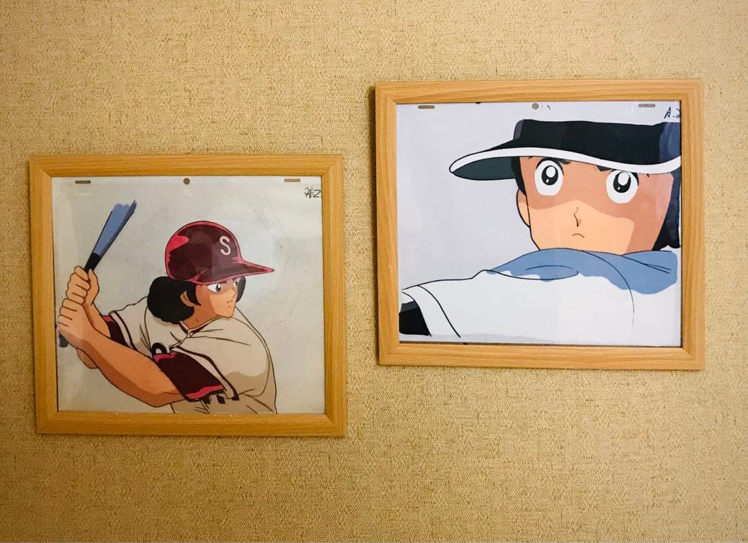 タッチ　セル画　上杉達也　新田明男　あだち充