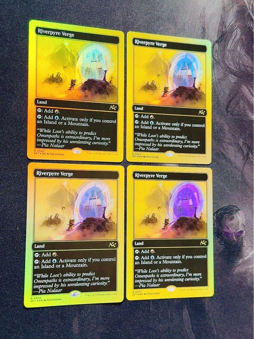 【ショーケースfoil】リバーパイアーの境界 英語　4枚セット