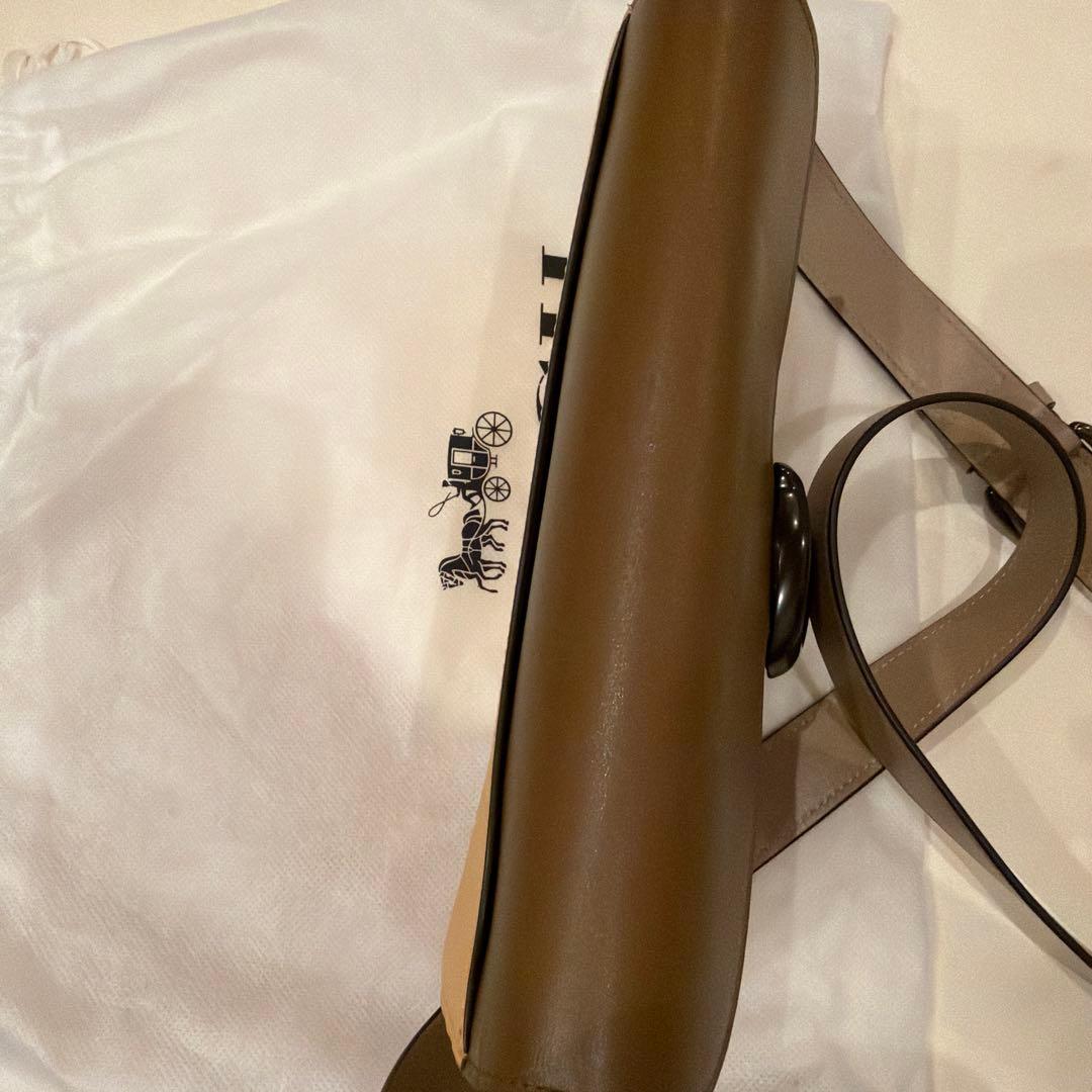 【最終値下げ】COACH ショルダーバッグ ブラウン イエロー