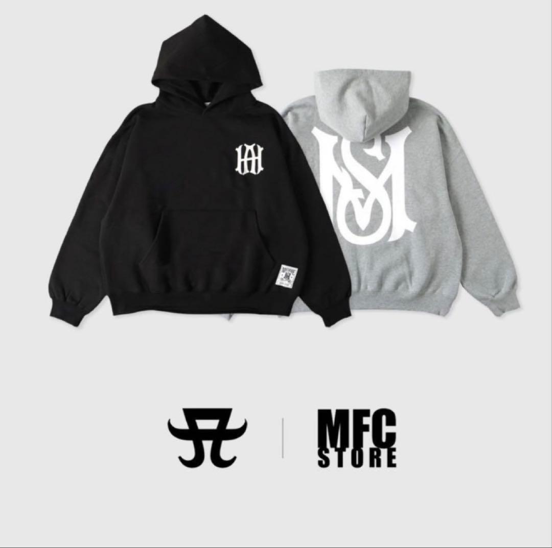 浜崎あゆみ×MFC AHロゴフーディー　グレー Lサイズ