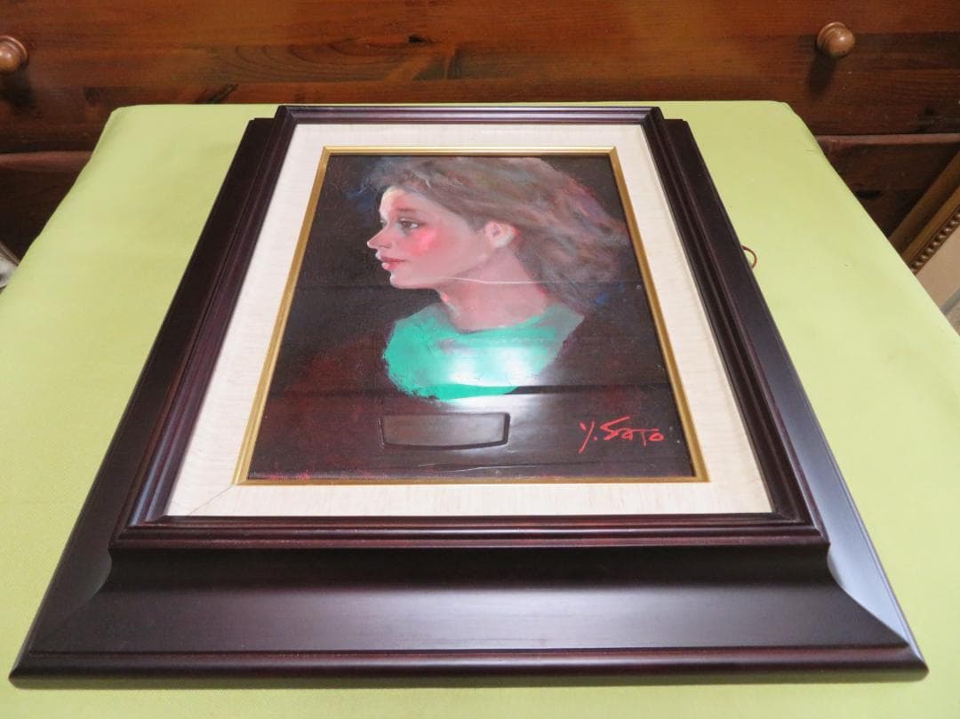 ◆　佐藤義明　「Purofīru」（仮題）　油彩3号　◆