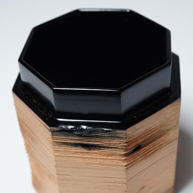 妙喜庵待庵古材八角茶器　武田士延御書付　不賢斎　共箱　茶道具　替茶器