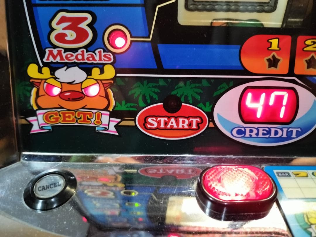 【パチスロ実機】タイヨー★ファニーサンタ【不要機付】４号機・レトロ・希少台