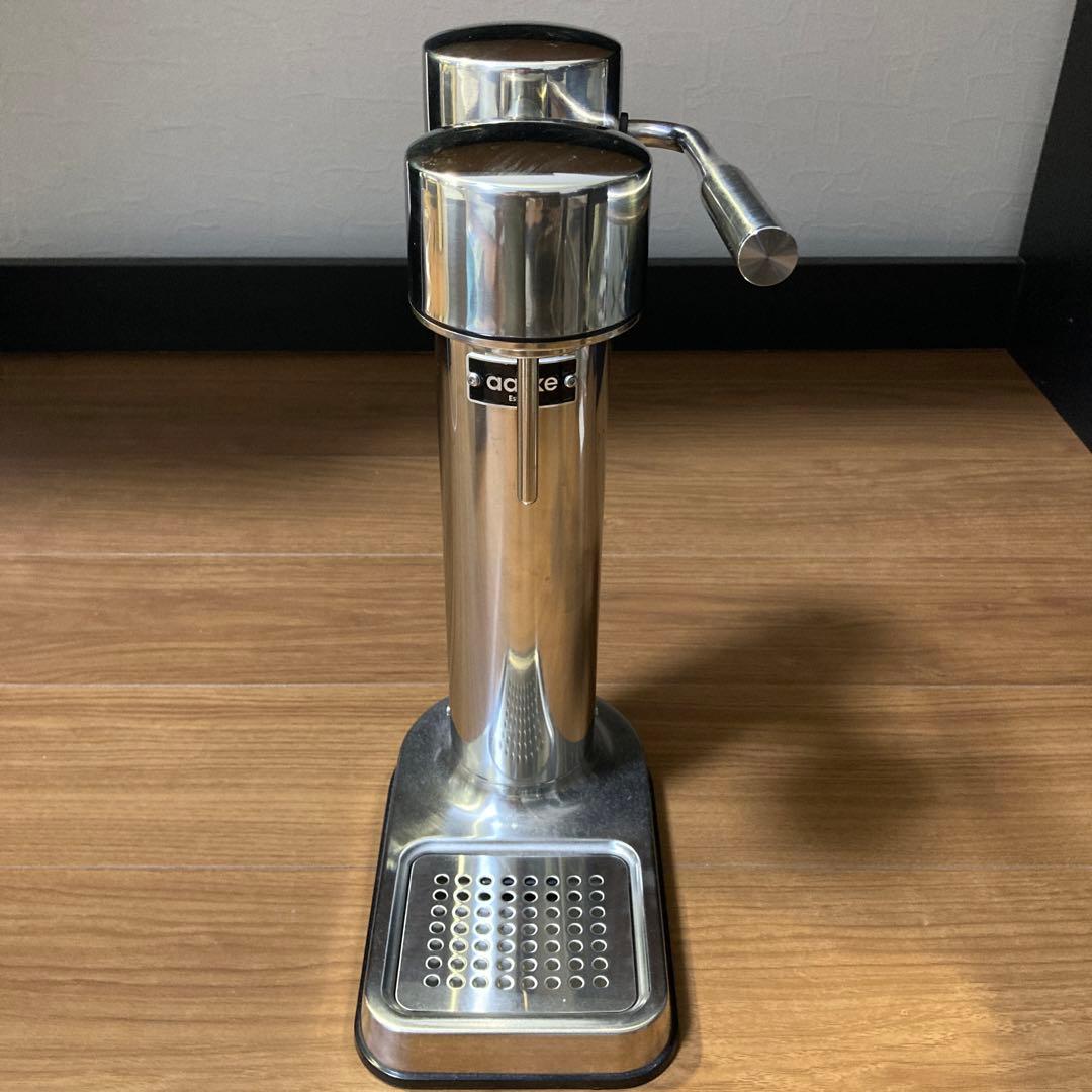 大幅値下ガスシリンダー２本付Aarke ステンレス炭酸水ボトル１本付説明書箱付