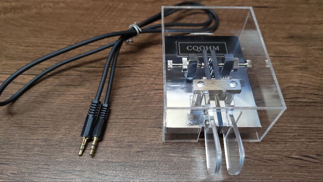 CQOHM CW-ONE モールス通信パドル + オリジナルケースセット 電鍵