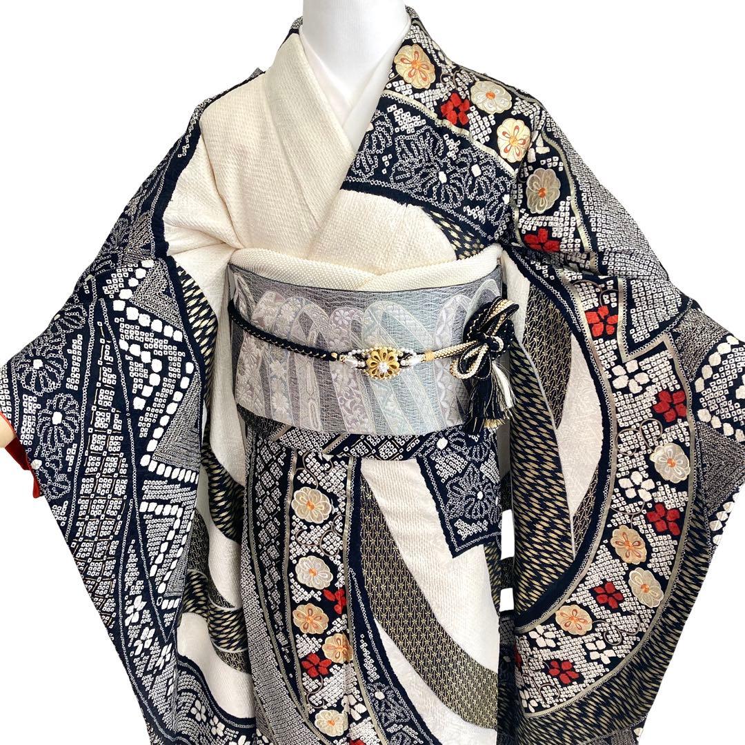 ™️ 振袖5点セット‼️フルセット　絞り　お振袖セット‼️NO59