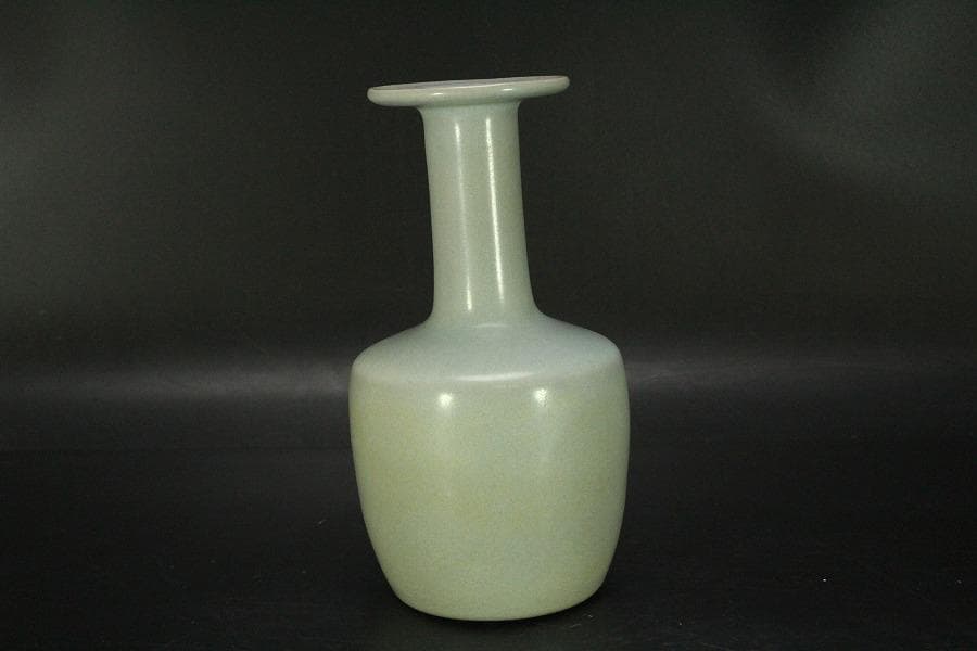 中国美術 青釉 瓶(HA517)