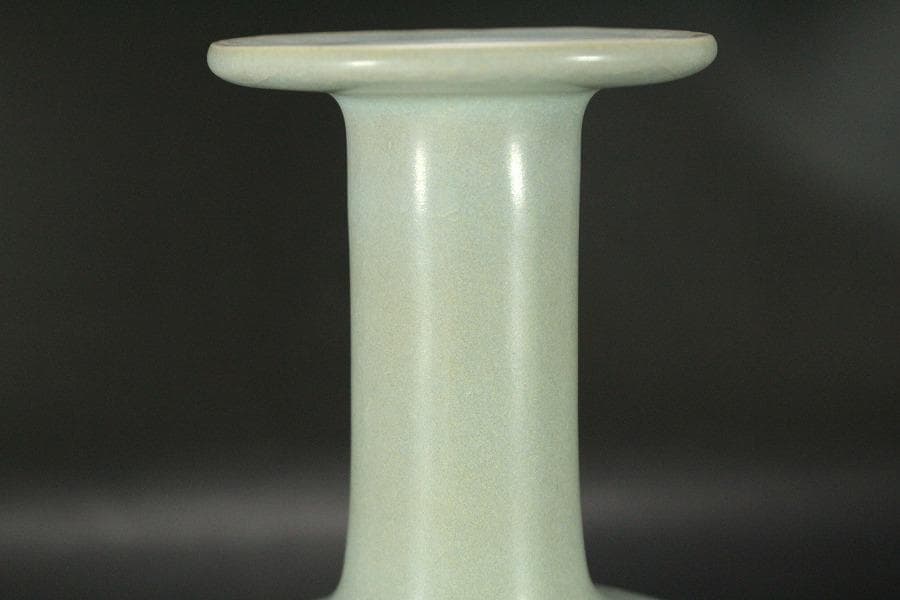 中国美術 青釉 瓶(HA517)