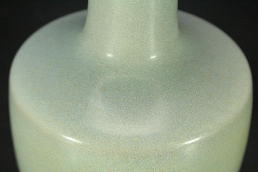 中国美術 青釉 瓶(HA517)