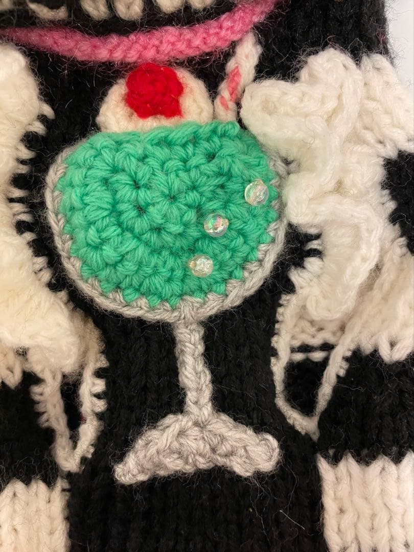 犬服　手編みセーター