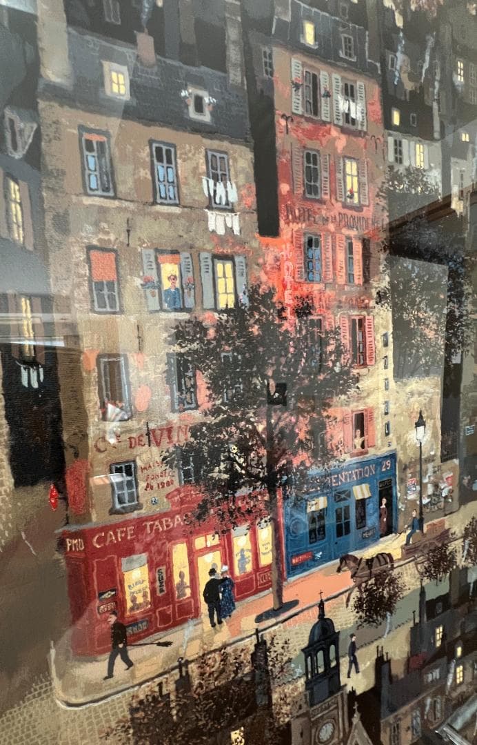 ミッシェル・ドラクロワ真作　「サンジャック通り」　2005年　シルクスクリーン