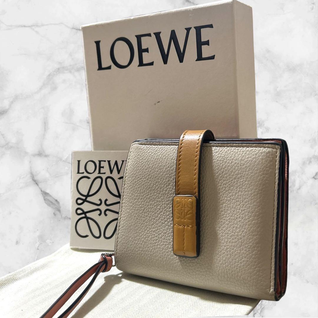 箱付き✨️LOEWE　ロエベ　アナグラム　バーティカル　コンパクトウォレット
