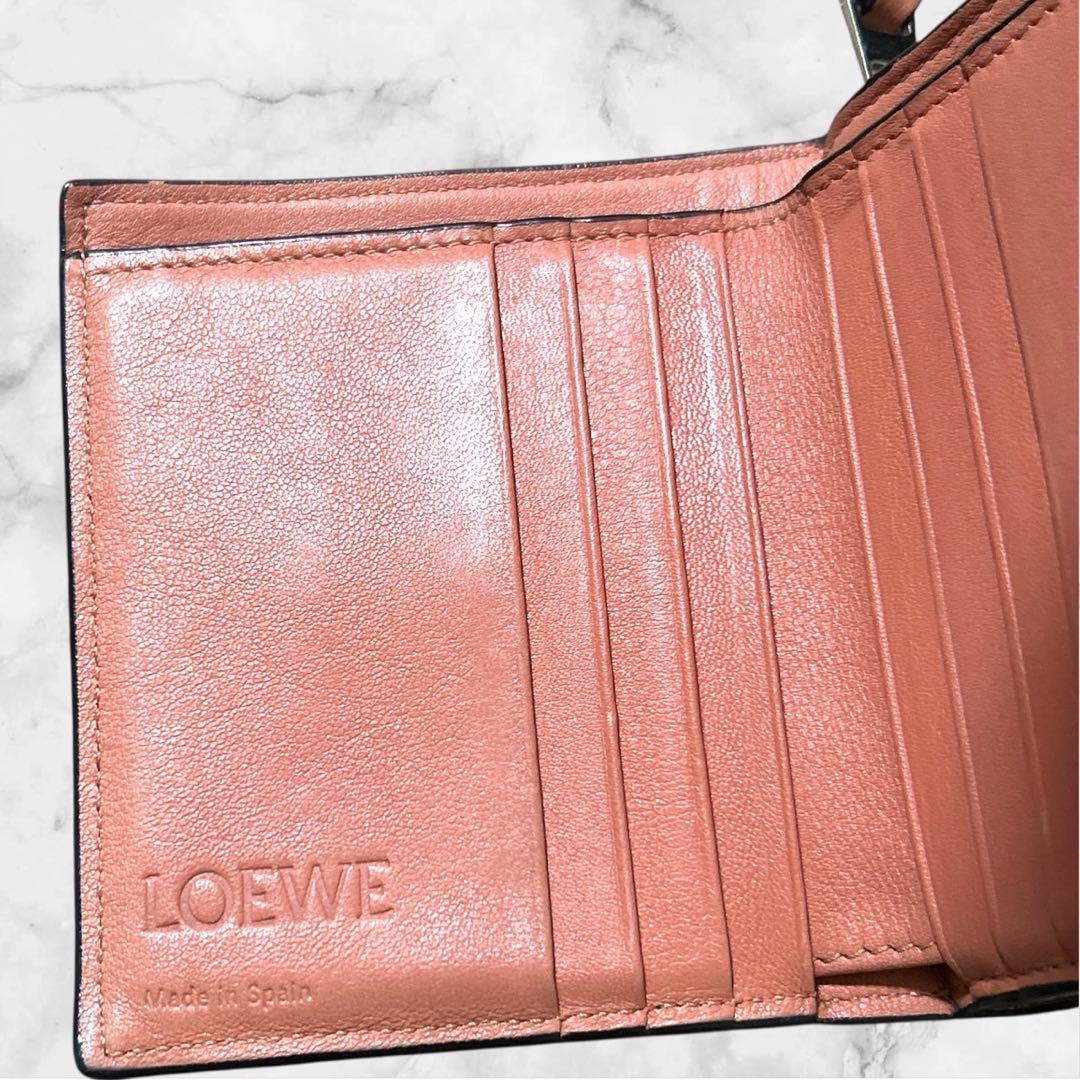 箱付き✨️LOEWE　ロエベ　アナグラム　バーティカル　コンパクトウォレット