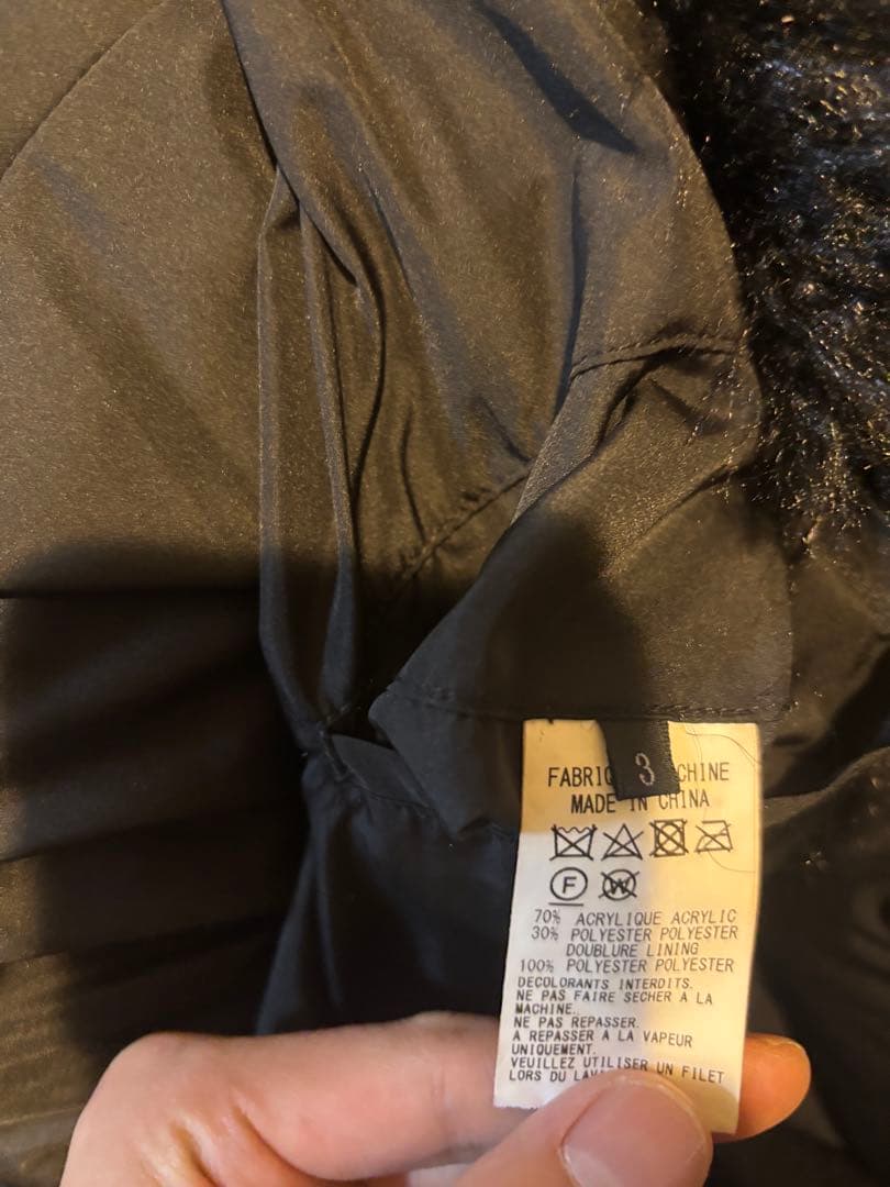 S’yte SHAGGY FUR HOODED COAT