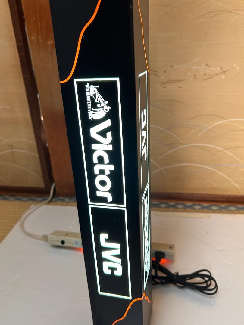 当時物　Victor JVC 　店頭ディスプレイライト