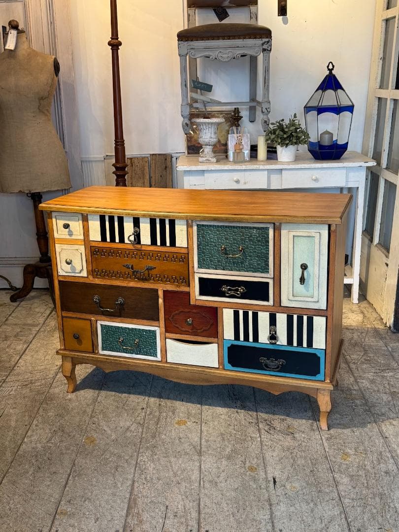 アンティーク パルナサス チェスト キャビネット 木製 タンス ギギLiving