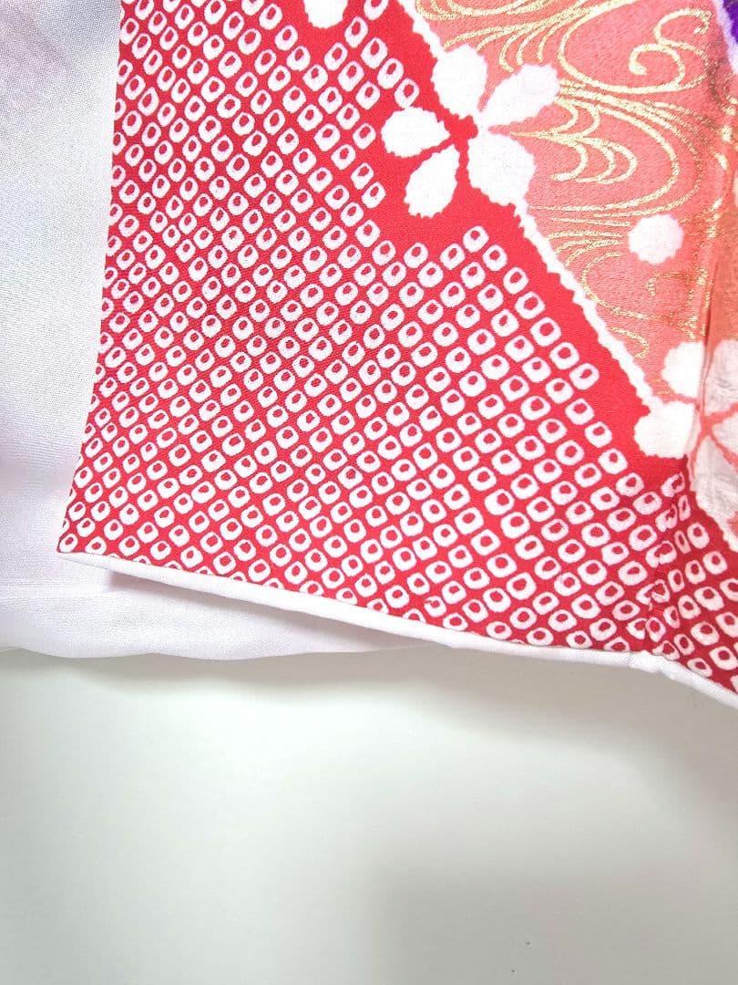 七五三　7歳　水色　着物　セット　女の子 *c85