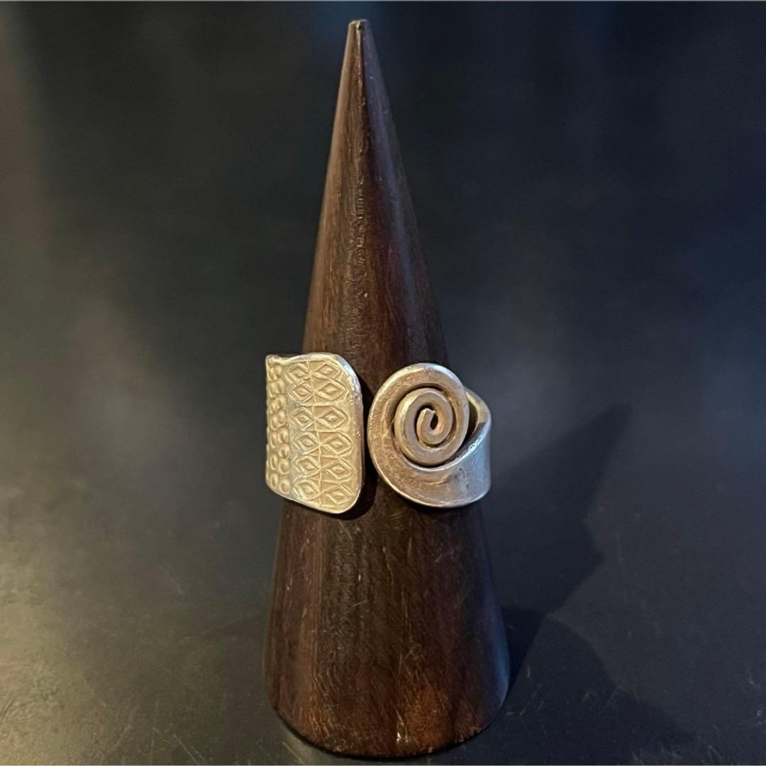 SILVER925 NATIVE SWIRL RING/シルバー/リング