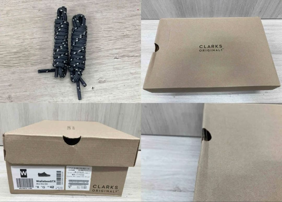 クラークス　ワラビー　ブルーグレー　UK8