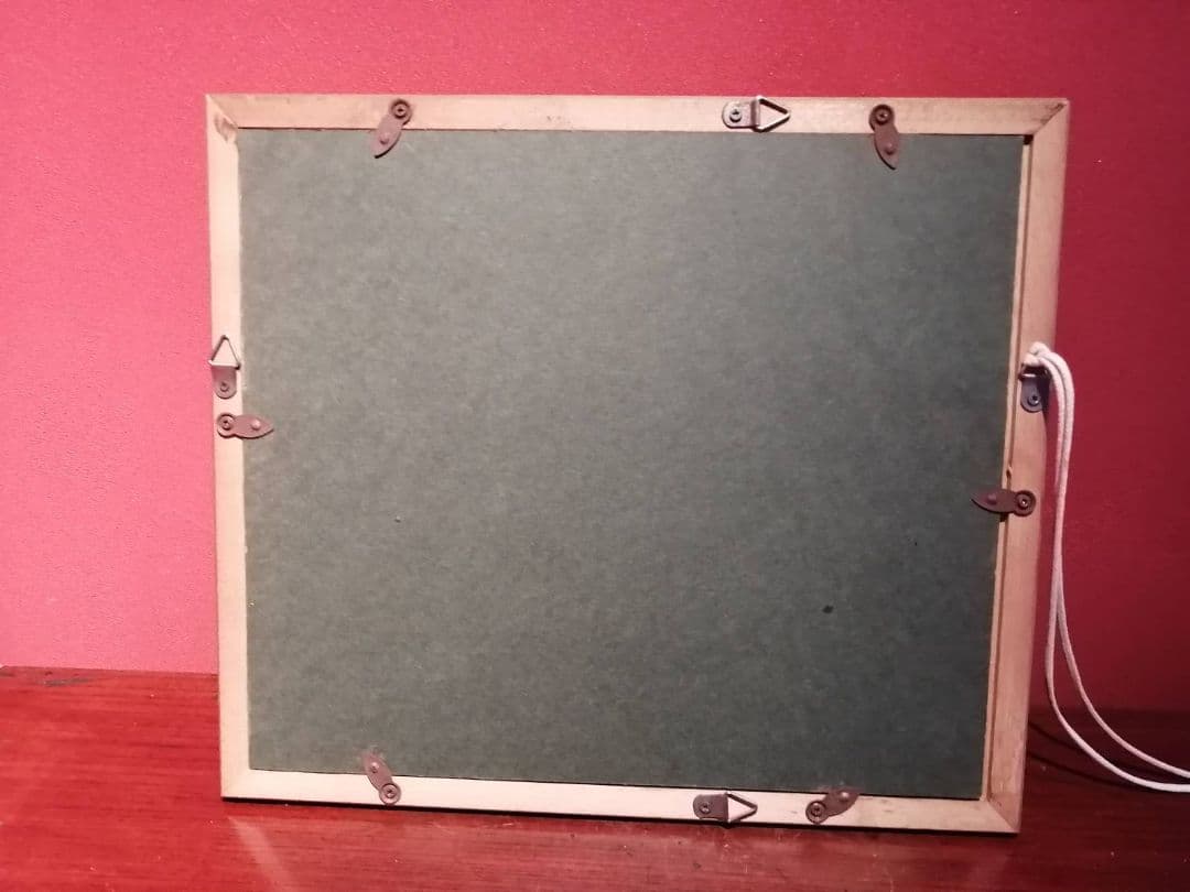 芹沢銈介・作　「極楽から来た」挿絵のうち“釈迦堂参籠(さんろう)”額装