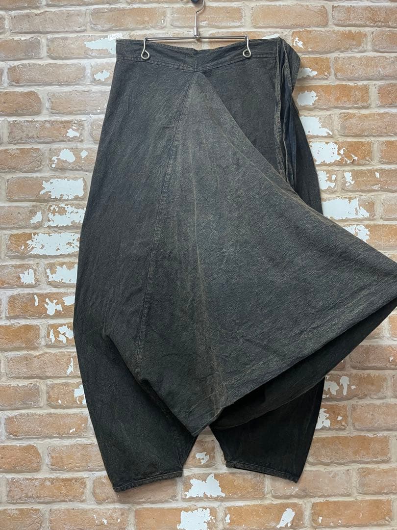 サルエルパンツ　ワイドパンツ グランジ　黒　ブラック　オーバーサイズ　y2k