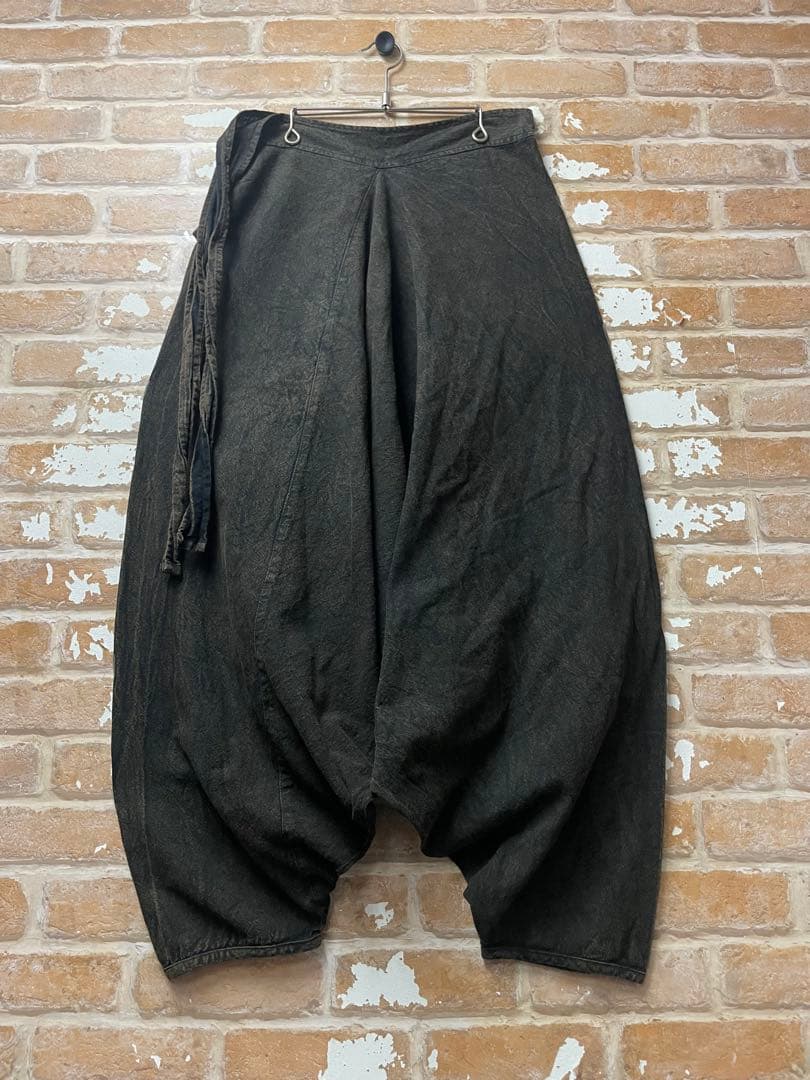 サルエルパンツ　ワイドパンツ グランジ　黒　ブラック　オーバーサイズ　y2k