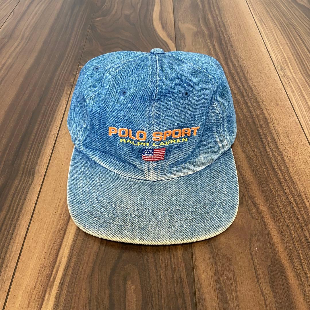 帽子 POLO SPORT RALPH LAUREN DENIM CAP 90s 00