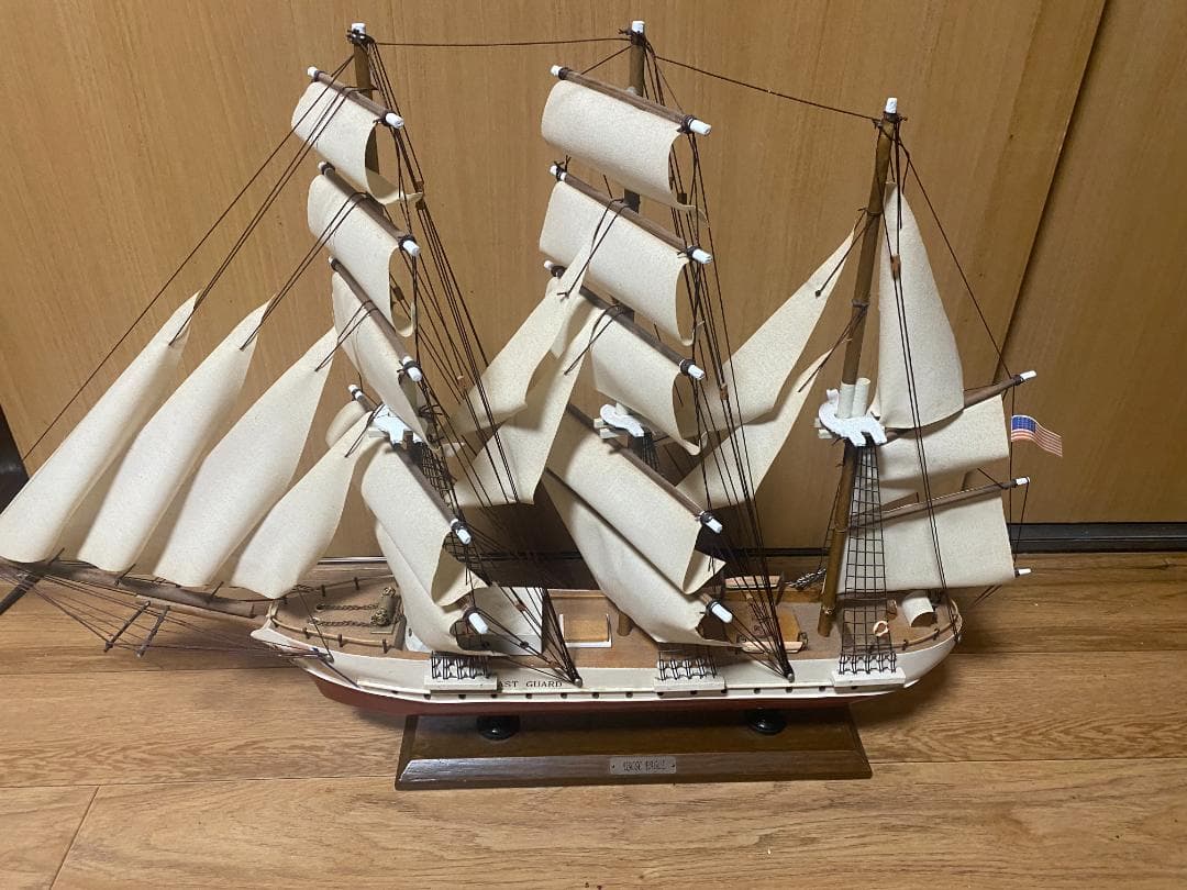 模型3点セット　帆船　灯台　マドロス人形（船長）