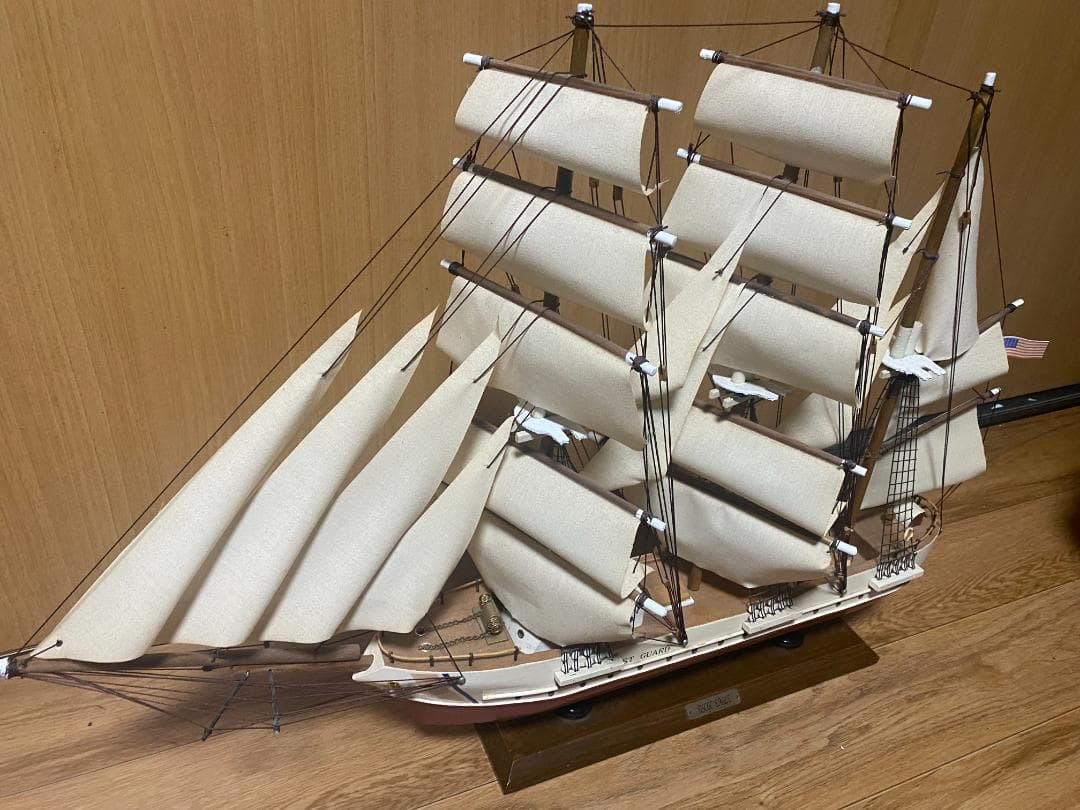 模型3点セット　帆船　灯台　マドロス人形（船長）