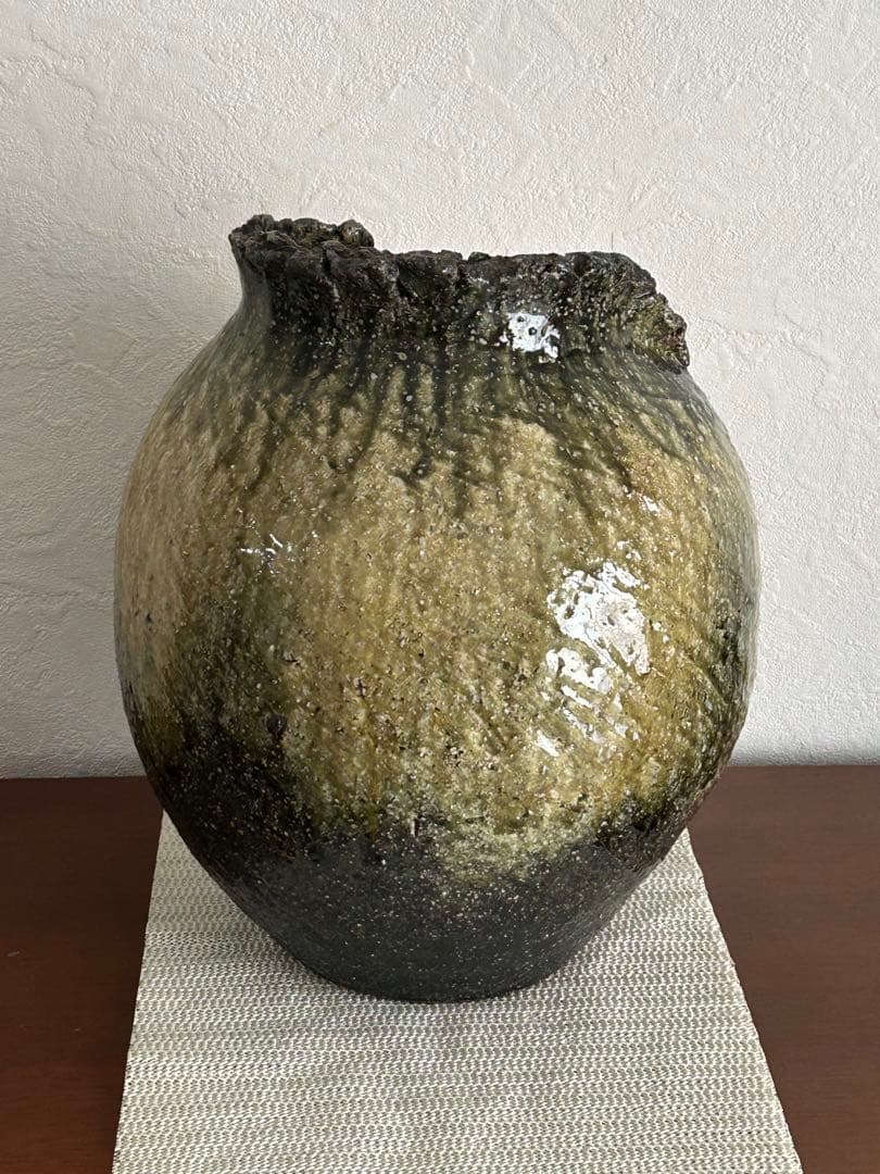 【送料無料】信楽焼　花瓶　壺　特大