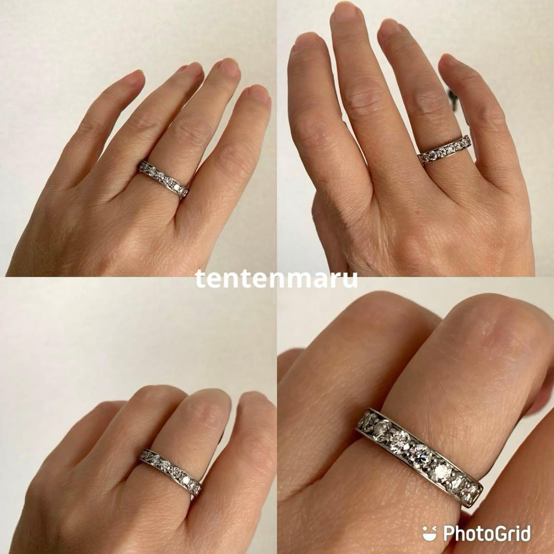 和*美様 エステール☆pt900 1.08ctダイヤモンドハーフエタニティリング