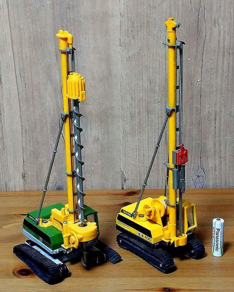 2台セット ヨネザワ イシコK400「杭打ち機」＋「アースドリル」ジャンク