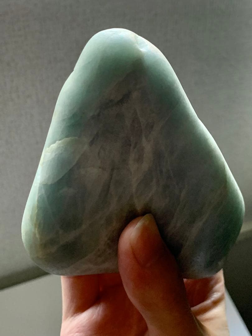 海翡翠　海石　糸魚川入りコン沢青翡翠　原石　青ひすい　水石　根付　国産鉱物標本