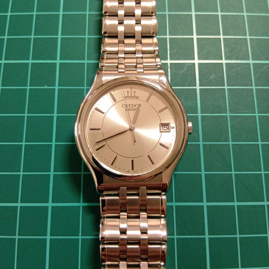 CREDOR シルバー クォーツ腕時計