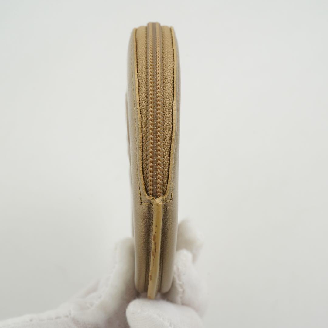 未使用品　ロエベ　ケース　小銭入れ　アナグラム　レザー　希少カラー　金色