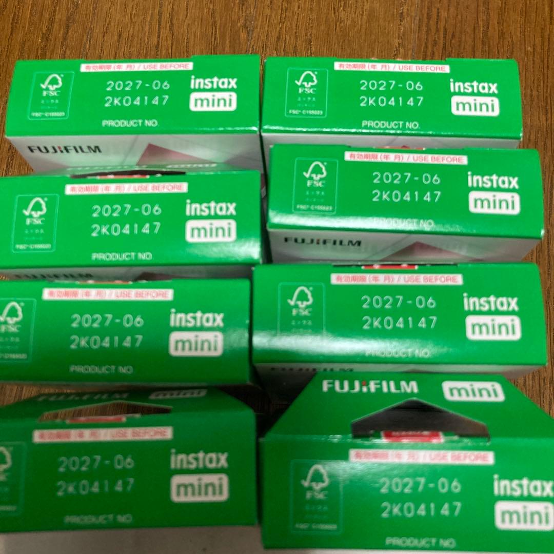 instax mini フィルム　１０枚×８箱