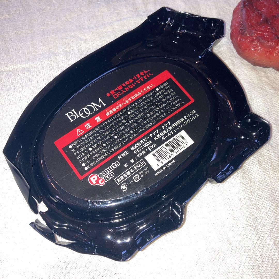 キーホルダー　ステーキ　スクイーズ　皿部品一部破損