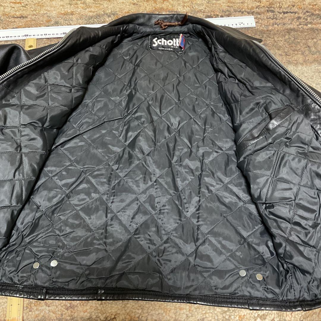 タロウ様用　Schott ショット182 シングルライダース　カウハイド　40